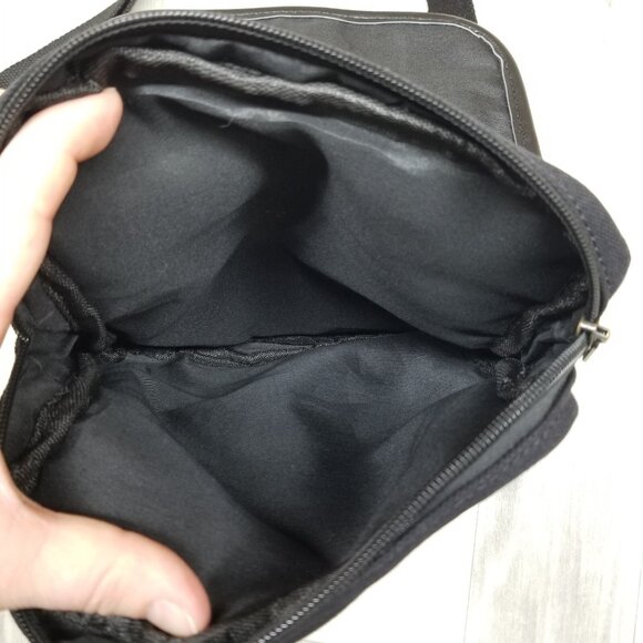 ✅Harris Tweed & Canvas Adjustable Crossbody Bag Hand Woven Black Pink Plaid - Picture 6 of 11